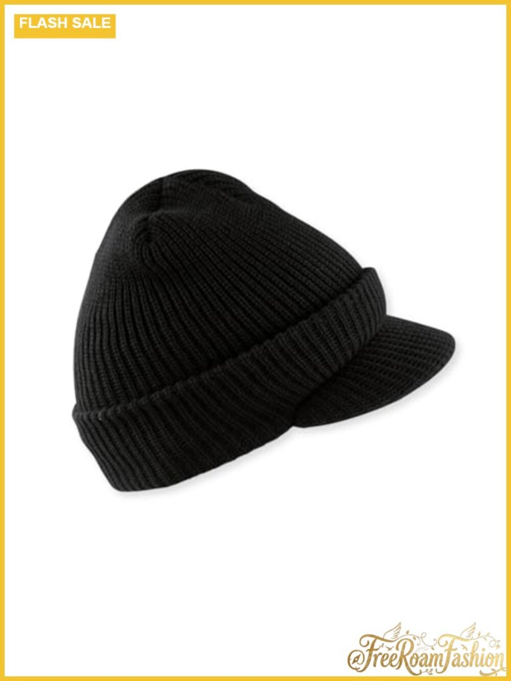 100% Wool Winter Beanie Cap Visor Fitted Made in USA Military Style